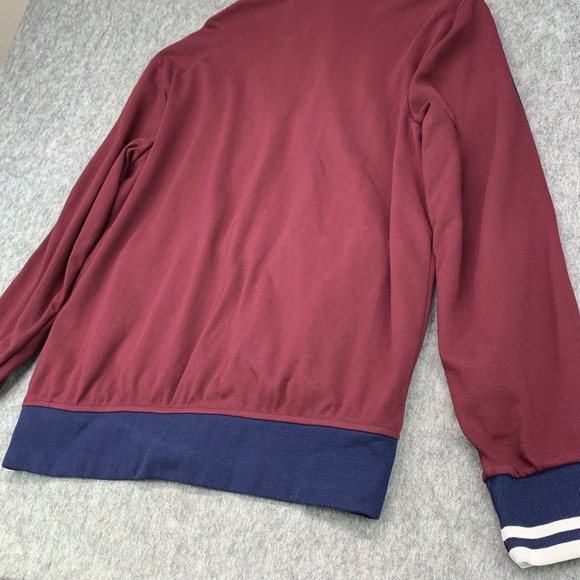 Polo Ralph Lauren Men's Logo Graphic Track Jacket Burgundy Full Zip - Size L - Picture 14 of 14